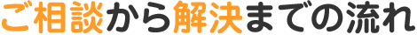 ご相談から解決までの流れ